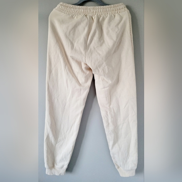 Adidas Originals Varsity Men Sweatpants Cream Sand Strata Cotton Blend Small - Picture 14 of 16